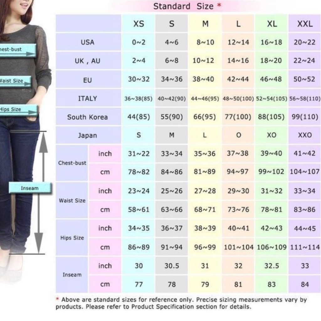 Sizing Chart